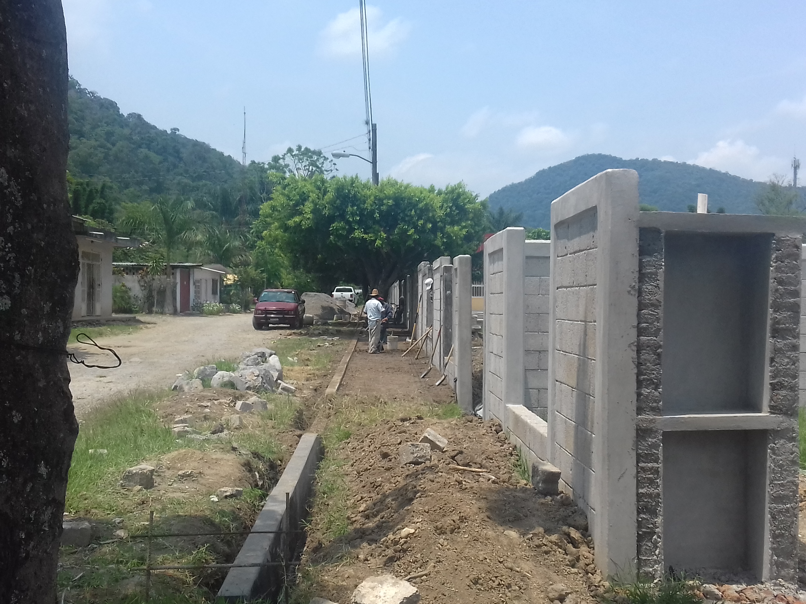 SECCION DE MURO DE BLOCK 